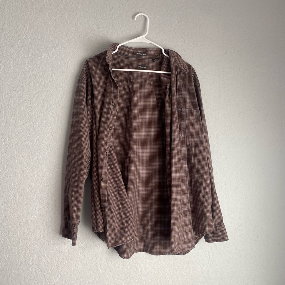 Thrifted brown checkered flannel🙂